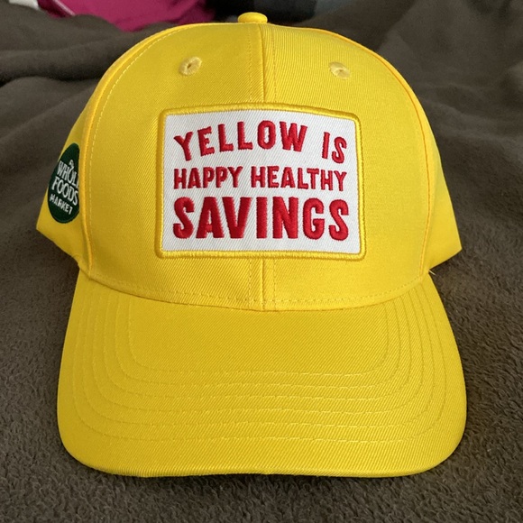 WFM Yellow Is Happy Healthy Savings spapback hat 🧢 - Picture 3 of 17